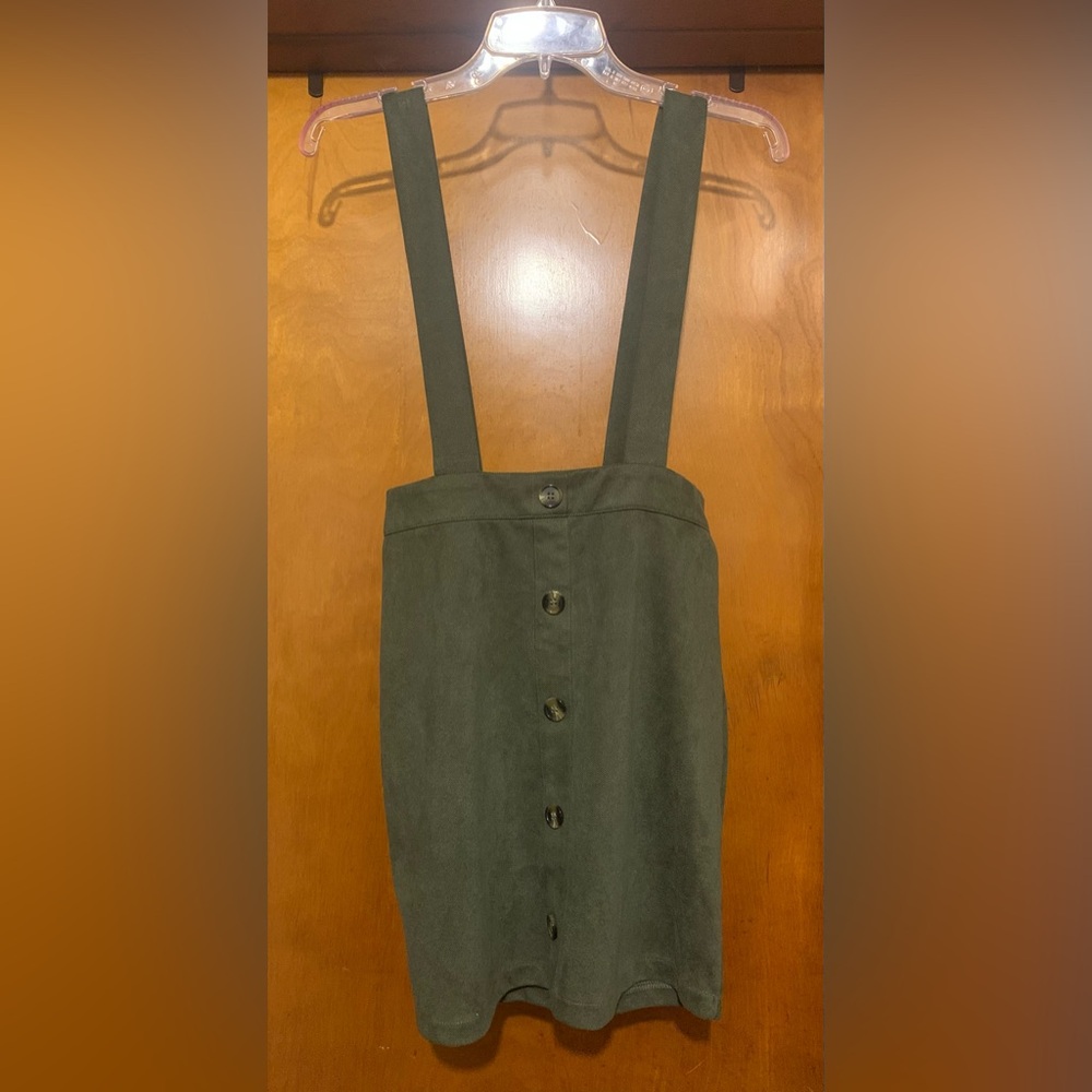 *FREE per Item Purchase* By and By Girl Size L 14 Olive Green Overall Skirt